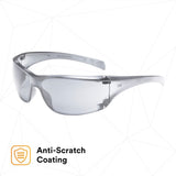 3M 11847-00000-20 Virtua AP Protective Safety Glasses, Indoor Outdoor Mirror Lens, Light Gray Frame (7000030055)  - (20Pack) - 9