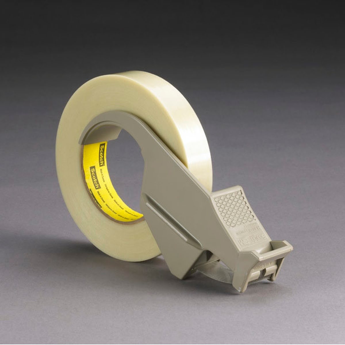 3M Scotch Filament Tape Hand Dispenser Gray Plastic for 0.5 in to 1 in Tape (H10) (7000031087)  - (6Pack) - 3