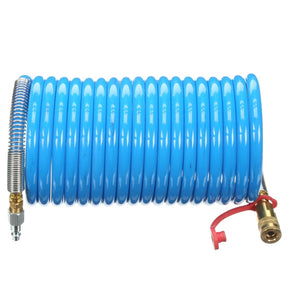 3M W-2929-25 Supplied Air Hose, 25 ft, 3/8 in ID, Industrial Interchange Fittings, High Pressure, Coiled (7000031122)