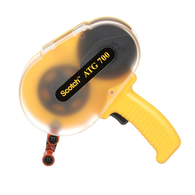 3M ATG700 Scotch Adhesive Applicator, for 1/2 in and 3/4 in wide rolls, Yellow (7000031199)  - (6Pack)