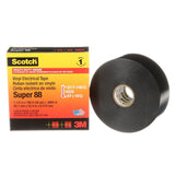 3M Super 88 88-1.5X36YD Scotch Vinyl Electrical Tape, Black, 1-1/2 in x 36 yd, Premium Grade, Rubber Resin Adhesive, PVC Backing, All-Season Heavy Duty Electrical Tape (7000031459)  - (12Pack) - 2