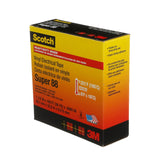 3M Super 88 88-1.5X36YD Scotch Vinyl Electrical Tape, Black, 1-1/2 in x 36 yd, Premium Grade, Rubber Resin Adhesive, PVC Backing, All-Season Heavy Duty Electrical Tape (7000031459)  - (12Pack) - 10