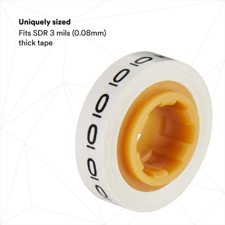 3M STD Wire Marker Tape Dispenser, Compact Dispenser Only, Red (7000031483) (25 Pack) - 10