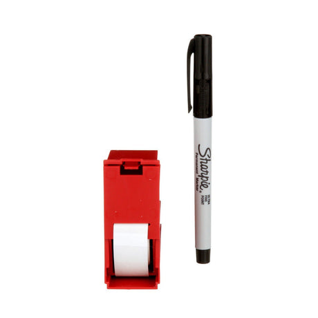 3M ScotchCode Wire Marker Write-On Dispenser with Tape and Pen, 0.75 in x 1.375 in (SWD) (7000031501)  - (10Pack) - 4