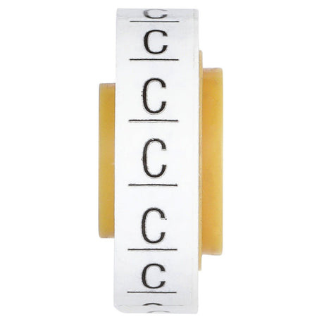 3M SDR-C Wire Marker Tape Refill Roll, Letter C, White (7000031518) (10 Pack) - 3