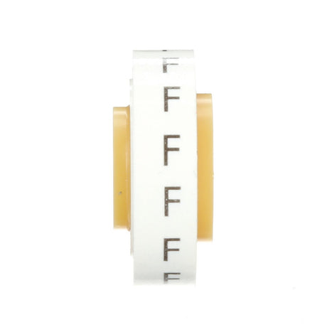 3M SDR-F Wire Marker Tape Refill Roll, Pre-printed Letter F, White (7000031521) (10 Pack) - 3