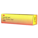 3M SDR-F Wire Marker Tape Refill Roll, Pre-printed Letter F, White (7000031521) (10 Pack) - 7