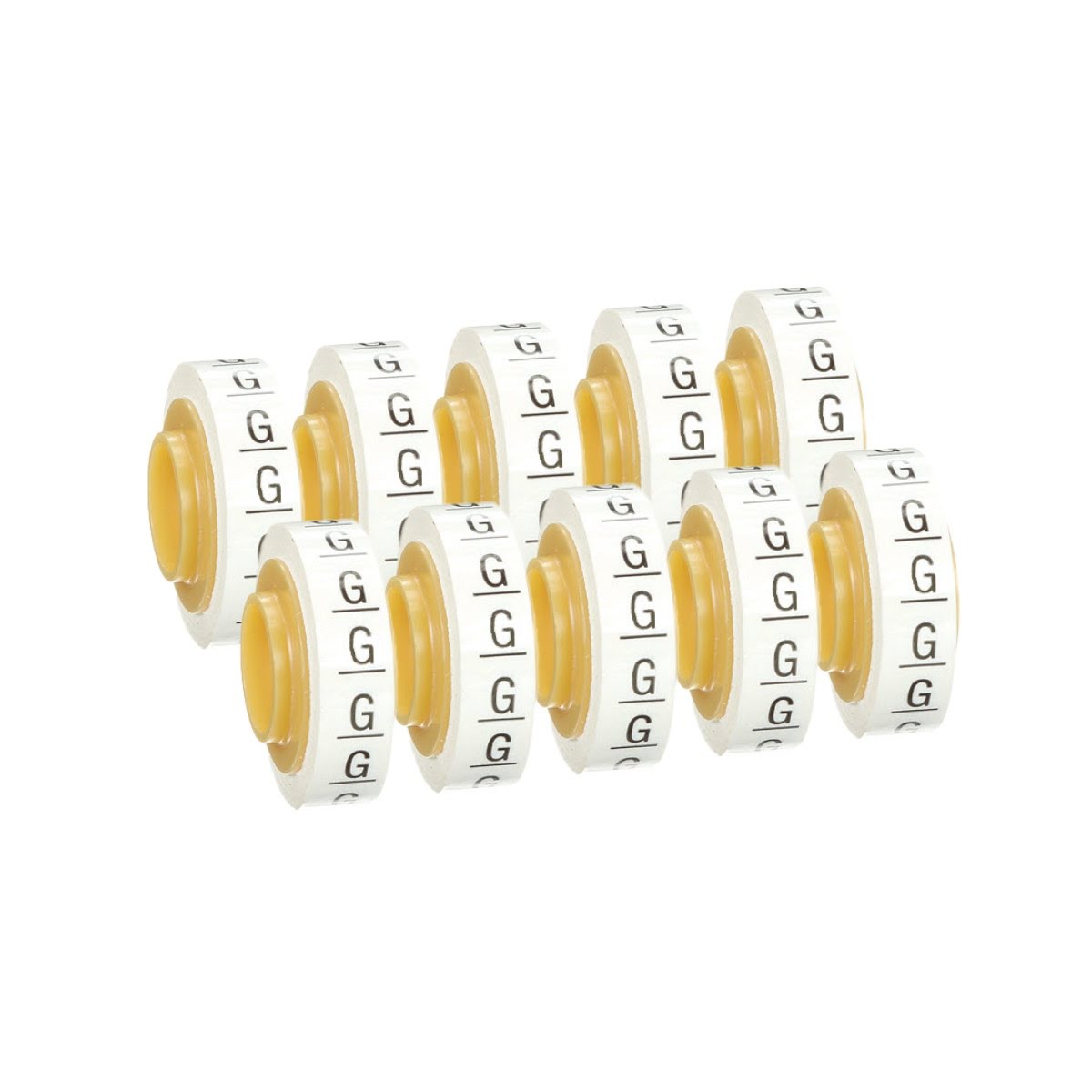 3M SDR-G Wire Marker Tape Refill Roll, Pre-Printed Letter G, White (7000031522) (10 Pack) - 2