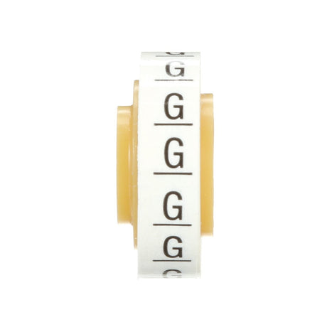 3M SDR-G Wire Marker Tape Refill Roll, Pre-Printed Letter G, White (7000031522) (10 Pack) - 4
