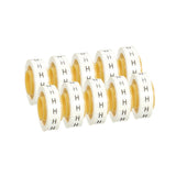 3M SDR-H Wire Marker Tape Refill Roll, Letter H, White (7000031523) (10 Pack) - 5