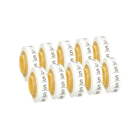 3M SDR-S Wire Marker Tape Refill Roll, Letter S, White (7000031534) (50 Pack) - 5