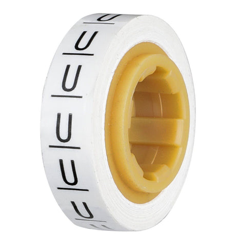 3M SDR-U Wire Marker Tape Refill Roll Letter U White (7000031536) (10 Pack) - 3