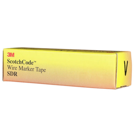 3M SDR-V Wire Marker Tape Refill Roll, Pre-printed V, White (7000031537) (10 Pack) - 8