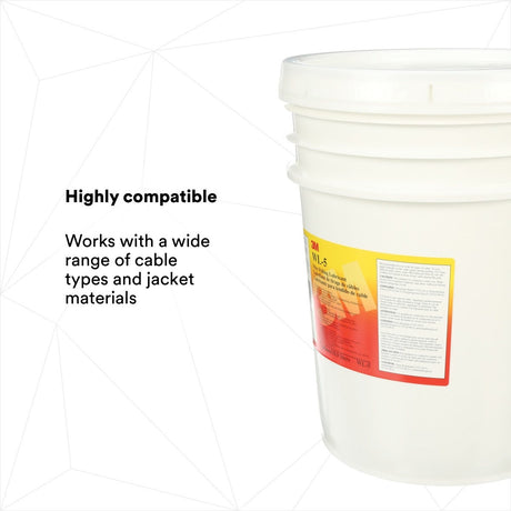 3M WL-5 Wire Pulling Lubricant Gel, Translucent White, 5 gal (7000031543) - 4