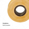 3M Scotch Varnished Cambric Tape 2510, Non-adhesive, Yellow, 3/4 in x 60 ft (2510-3/4X60FT) (7000031578)  - (20Pack)
