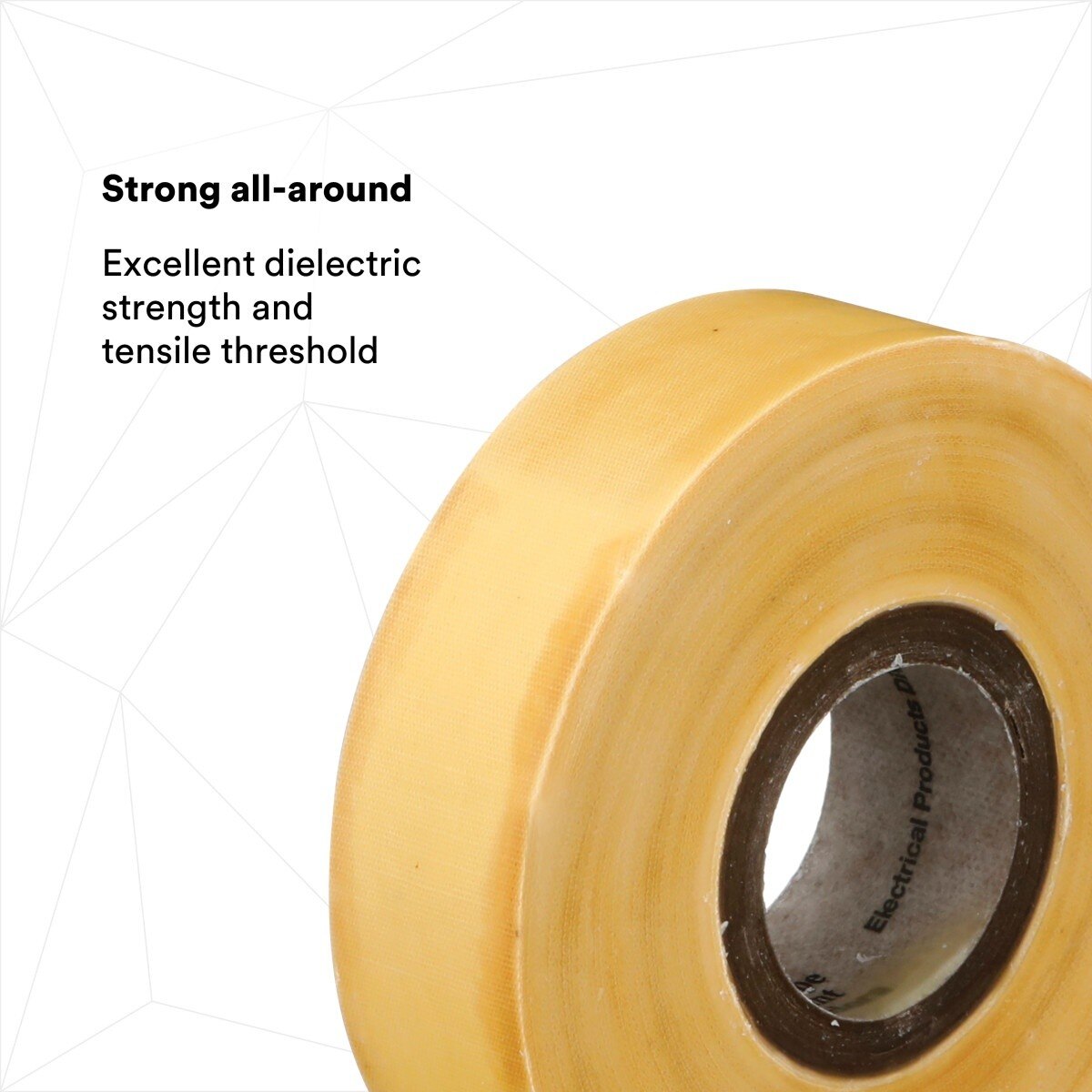 3M Scotch Varnished Cambric Tape 2510, Non-adhesive, Yellow, 3/4 in x 60 ft (2510-3/4X60FT) (7000031578)  - (20Pack) - 3