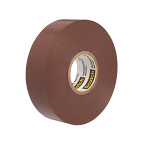 3M 35-3/4X66FT-BR Scotch Vinyl Color Coding Electrical Tape, Brown, 3/4 in x 66 ft, 7 mil, Premium Grade, Flame Retardant (7000031580)