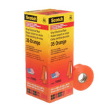 3M Scotch Vinyl Color Coding Electrical Tape 35, Orange, 3/4 in x 66 ft, 7 mil, Premium Grade, Flame Retardant, UV Resistant (35-3/4X66FT-OR) (7000031581) (10 Pack) - 3