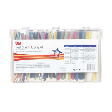 3M FPASSTAS6"K Heat Shrink Tubing FP-301-Color Assortment Kit, 1 Kit with Tubes, One Size (7000031588)