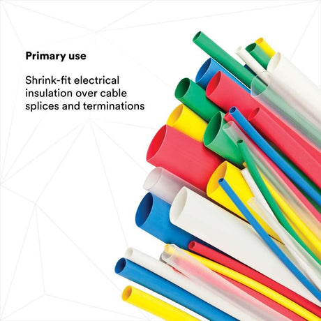 3M FPASSTAS6"K Heat Shrink Tubing FP-301-Color Assortment Kit, 1 Kit with Tubes, One Size (7000031588)  - (5Pack) - 8