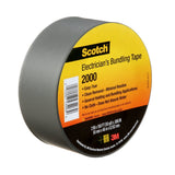 3M Scotch Electricians Duct Tape 2000, Gray, 2 in x 50 yd Roll (2000-2X50YD) (7000031684)  - (12Pack) - 9