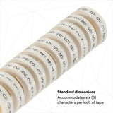 3M ScotchCode Wire Marker Tape Refill Roll, Numbers 0-9, White, 2.4 m x 5.46 mm (SDR-0-9) (7000031760)  - (10Pack) - 5