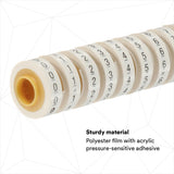 3M ScotchCode Wire Marker Tape Refill Roll, Numbers 0-9, White, 2.4 m x 5.46 mm (SDR-0-9) (7000031760)  - (10Pack) - 6