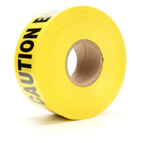 3M Scotch Buried Barricade Tape 364 Caution Buried Electric Line Below Yellow 3 in x 1000 ft (364-Y-3X1000FT) (7000031774)  - (8Pack) - 3