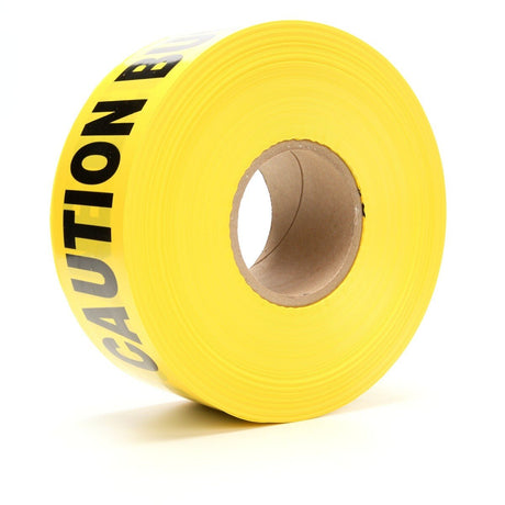3M Scotch Buried Barricade Tape 364 Caution Buried Electric Line Below Yellow 3 in x 1000 ft (364-Y-3X1000FT) (7000031774)  - (8Pack) - 3