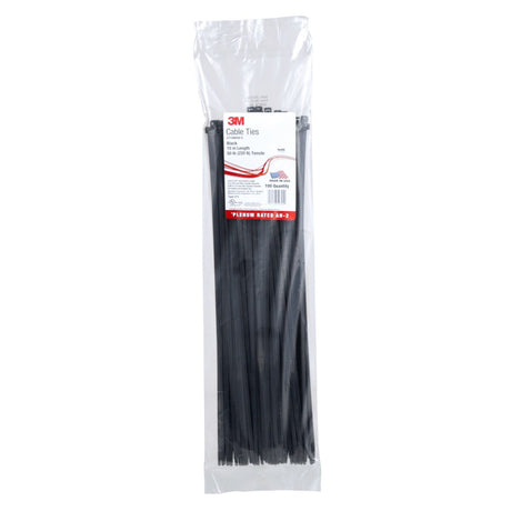 3M CT15BK50-C Cable Tie, Standard Nylon, Black, 15 in, 50 lb Tensile (7000031857) (500 Pack) - 4