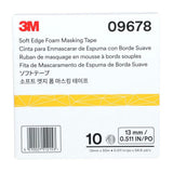 3M 09678 Soft Edge Foam Masking Tape, 1/2 in x 165 ft (7000034663) - 6