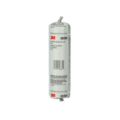 3M 08360 Urethane Seam Sealer, White, High Solids, Permanently Flexible, Moisture-Curing, 310 mL/10.5 fl oz Foil Pack (7000036353)  - (6Pack) - 6