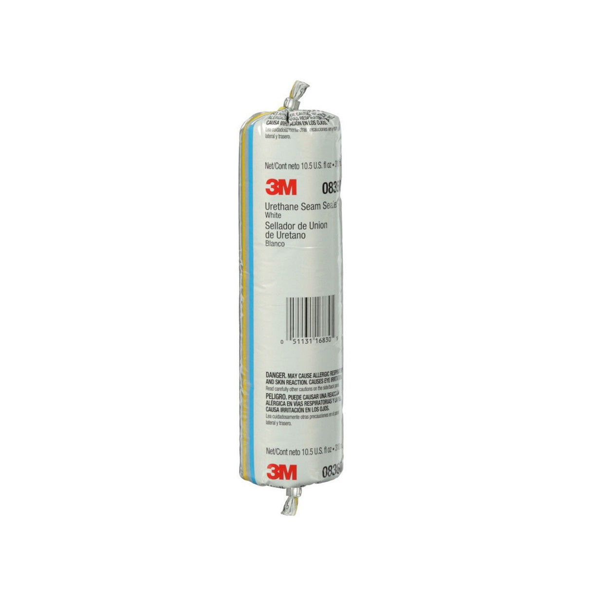 3M 08360 Urethane Seam Sealer, White, High Solids, Permanently Flexible, Moisture-Curing, 310 mL/10.5 fl oz Foil Pack (7000036353)  - (6Pack) - 7