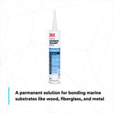 3M 5200 06504 Marine Adhesive Sealant, Black, 10 fl oz Cartridge (7000042727) - 2