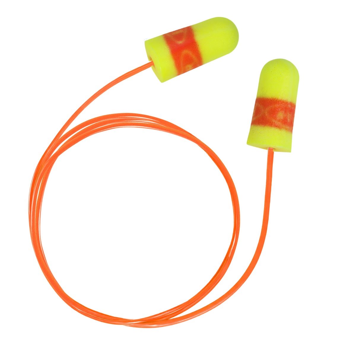 3M 391-1254 E-A-R Earplugs One Touch Refill Bottle, Foam, Uncorded, NRR 33, Yellow/Red (7000042881) (500 Pair)  - (4Pack) - 2