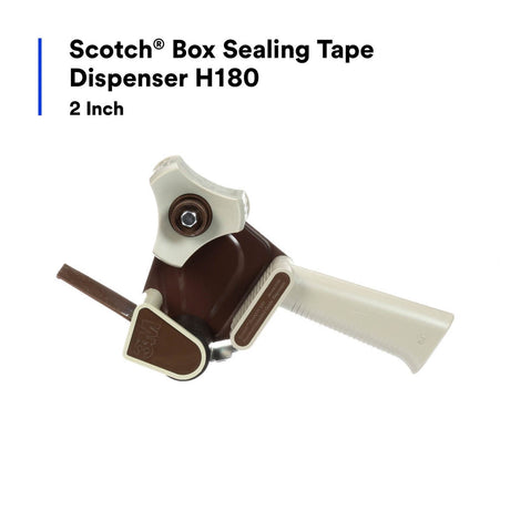 3M H180 Scotch Box Sealing Tape Hand Dispenser, 2 in, Gray (7000042997)  - (6Pack) - 5
