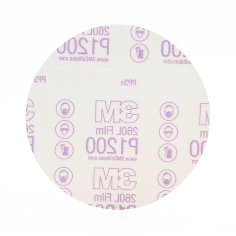 3M 260L 01318 Stikit Finishing Film Abrasive Disc, PSA, Aluminum Oxide, P1200, White, 6 in (7000044716) (400 Pack) - 3