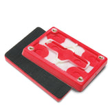3M Hookit Pad Red Foam Sheet Back-up Pad 3 in x 4 in x 1/2 in (20433) (7000045010)  - (10Pack) - 4