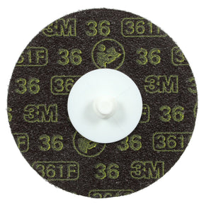 3M 361F Roloc Disc, 36 YF-weight, TR, 3 in, Die R300V (7000045093) (200 Pack)