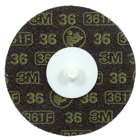 3M 361F Roloc Disc, 36 YF-weight, TR, 3 in, Die R300V (7000045093) (200 Pack)