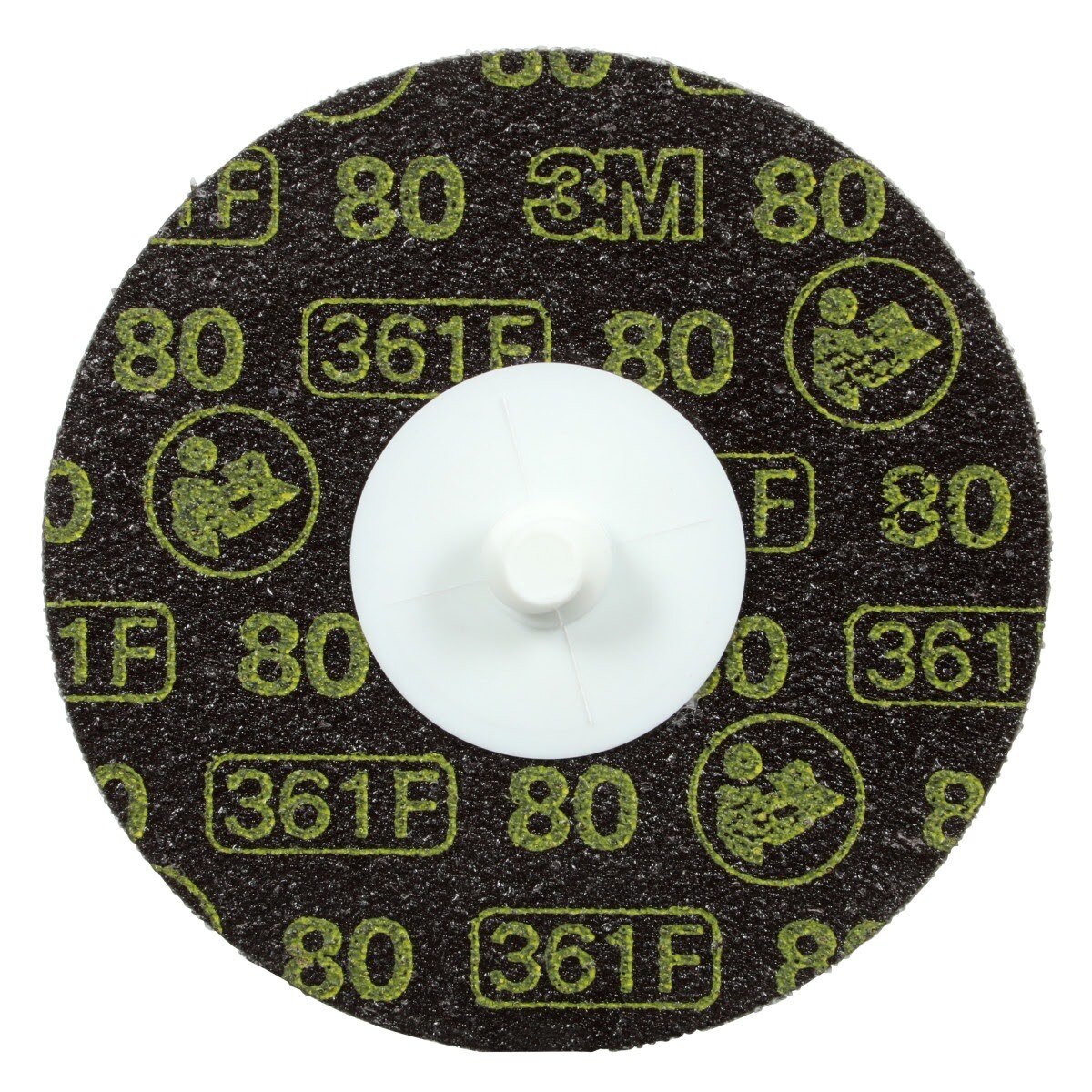 3M 361F Roloc Disc, 80 YF-weight, TR, 3 in, Die R300V (7000045100) (200 Pack)