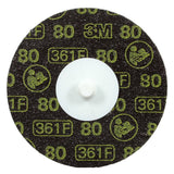 3M 361F Roloc Disc, 80 YF-weight, TR, 3 in, Die R300V (7000045100) (200 Pack)