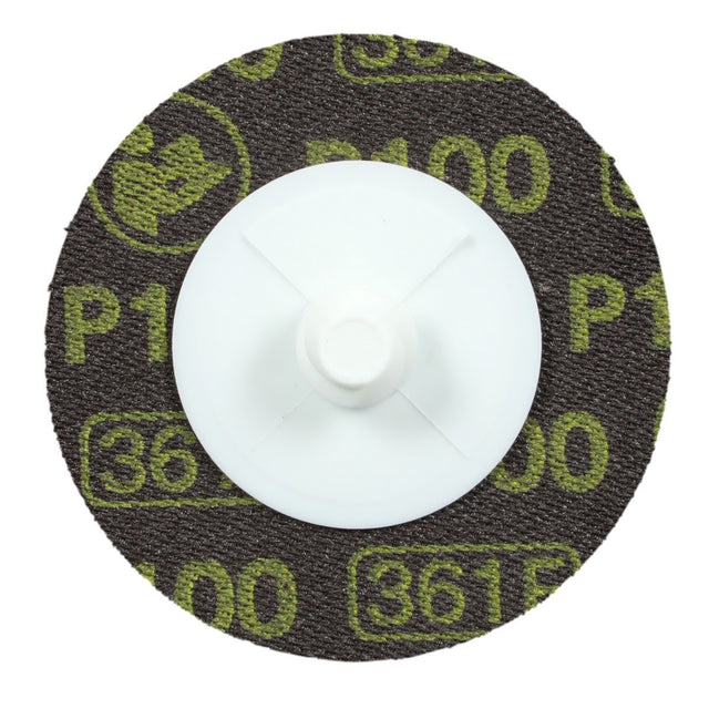 3M 361F Roloc Disc, P100 YF-weight, TR, 1-1/2 in, Die R150S (7000045101) (500 Pack)