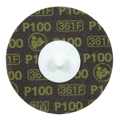 3M 361F Roloc Disc, P100 YF-weight, TR, 3 in, Die R300V (7000045102) (200 Pack)