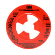 3M 28443 Disc Pad Face Plate Ribbed Extra Hard Density Red 4-1/2 in For High Pressure Grinding Attaches to Disc Pad Hub (7000045279)  - (10Pack)