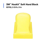 3M Hookit Soft Hand Block, Flexible Molded Foam, Yellow, 2-3/4 in x 5 in (05742) (7000045436)  - (10Pack) - 2