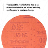 3M 316U 01218 Hookit Red Abrasive Disc, Aluminum Oxide, P400, Red, 6 in (7000045463) (300 Pack) - 4