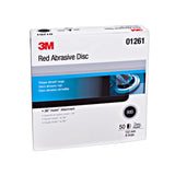 3M 316U 01261 Hookit Red Abrasive Disc, Hook & Loop, Aluminum Oxide P80, 6 in (7000045464) (300 Pack)