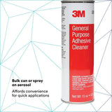 3M 08987 General Purpose Adhesive Cleaner, Aerosol Can, Transparent Liquid, 15 fl oz (7000045467)  - (12Pack) - 7