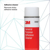 3M 08987 General Purpose Adhesive Cleaner, Aerosol Can, Transparent Liquid, 15 fl oz (7000045467)  - (12Pack) - 9